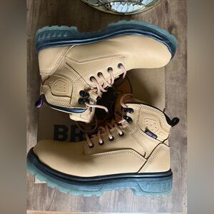 New BRAHMA Women's Wheat Combustion synthetic Steel Toe Work Boots  Size 7